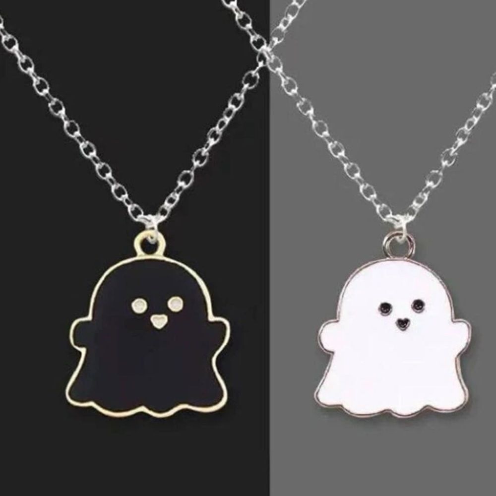 Black and White Ghost Pendants - Picture 4 of 4